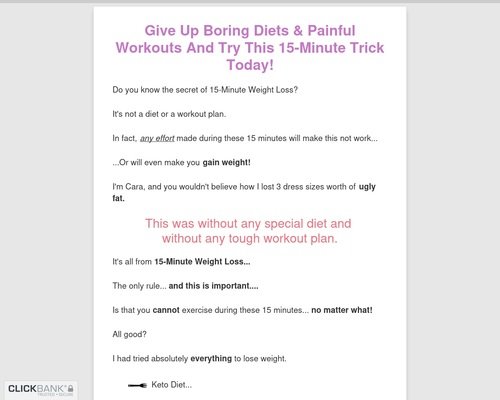 15 Minute Weight Loss 15 Minute Weight Loss