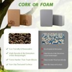 Cork Yoga Blocks 2 Pack Set, Natural High Density Non Slip Cork Yoga Brick - Image 6