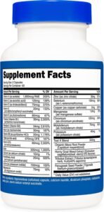 Nutricost Multivitamin for Men 120 Capsules, Vitamins and Minerals - Image 4