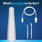 Waterpik Cordless Pulse 3100 Portable Water Flosser, Rechargeable, White - Image 4