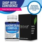 Toplux Magnesium Complex Supplement 8 Elemental - Magnesium Glycinate, Citrate, Malate, Taurate, Chelated for Easy Absorption for Bones, Muscle, Recovery, Energy, Vegan Non-GMO 90 Capsules - Image 4