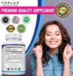 Toplux Magnesium Complex Supplement 8 Elemental - Magnesium Glycinate, Citrate, Malate, Taurate, Chelated for Easy Absorption for Bones, Muscle, Recovery, Energy, Vegan Non-GMO 90 Capsules - Image 5