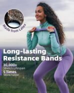 Fitense Resistance Bands Set - Pull Up Bands for Men Women, Exercise Bands Resistance with Door Anchor, Training Poster & Pouch for Body Stretching, Pull Up Assist - Image 4