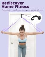 Fitense Resistance Bands Set - Pull Up Bands for Men Women, Exercise Bands Resistance with Door Anchor, Training Poster & Pouch for Body Stretching, Pull Up Assist - Image 5