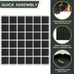 ProsourceFit Exercise Puzzle Mat ½-inch, EVA Interlocking Foam Floor Tiles for Home Gym, Workout Equipment, Kids Play Areas, Black, 144 SQ FT - 36 Tiles - Image 6