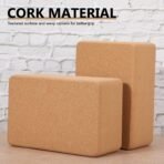 Leitee 4 Pcs Cork Yoga Blocks, 9 x 6 x 4 in Non Slip Bricks - Image 5