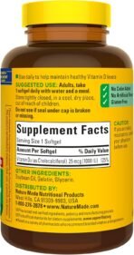 Nature Made Vitamin D3 1000 IU (25 mcg), 300 Vitamin D Softgels - Image 7