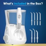 Waterpik Aquarius Countertop Water Flosser with 10 Settings, 7 Tips, White - Image 4