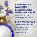 Dr Teal's Epsom Salt Magnesium Soak, Sleep Blend with Melatonin, Lavender & Chamomile Essential Oils, 3 lbs - Image 5