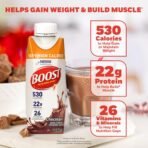 BOOST Very High Calorie Nutritional Drink, Chocolate, 8 Fl Oz, 24 pk - Image 3