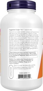 NOW Supplements, Vitamin C-1,000 with 100 mg of Bioflavonoids, 250 Veg Caps - Image 3