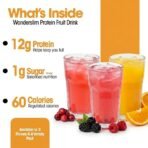 Wonderslim Protein Fruit Drink Mix with Vitamin C – Variety Pack, 7 Packets - Image 3