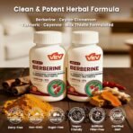 VEV Berberine Supplement with Ceylon Cinnamon for Daily Wellness Support– 2 Bottles (240 Capsules Total) - Image 4