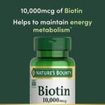 Nature's Bounty Biotin Hair Skin and Nails Vitamins, 120 Softgels - Image 3