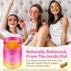 Feminine Probiotics Gummies,Vaginal Women Probiotic,Feminine Balance pH Gummies for Healthy Odor,Improve Immune,Support Vaginal Health,with Slippery Elm(60 Gummies) - Image 5