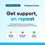 Physician's CHOICE Probiotics 60 Billion CFU - 10 Strains + Organic Prebiotics - Immune, Digestive & Gut Health - Supports Occasional Constipation, Diarrhea, Gas & Bloating - for Women & Men - 30ct - Image 3