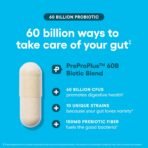 Physician's CHOICE Probiotics 60 Billion CFU - 10 Strains + Organic Prebiotics - Immune, Digestive & Gut Health - Supports Occasional Constipation, Diarrhea, Gas & Bloating - for Women & Men - 30ct - Image 5