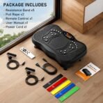 Vibration Plate Exercise Machine, 130 Levels Full Body Workout Vibrating Plate for Lymphatic Drainage Weight Loss, 450 Lbs Capacity Shake Platform with Bluetooth for Women Men - Image 8