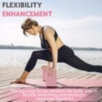 9"x6"x3" Yoga Blocks, Soft Non-Slip Surface Premium Foam Blocks, Supportive, Lightweight, Odor Resistant, Yoga Accessories for Pilates Meditation General Fitness Stretching Toning - Image 5