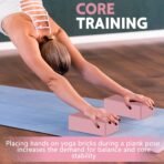 9"x6"x3" Yoga Blocks, Soft Non-Slip Surface Premium Foam Blocks, Supportive, Lightweight, Odor Resistant, Yoga Accessories for Pilates Meditation General Fitness Stretching Toning - Image 6