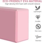 9"x6"x3" Yoga Blocks, Soft Non-Slip Surface Premium Foam Blocks, Supportive, Lightweight, Odor Resistant, Yoga Accessories for Pilates Meditation General Fitness Stretching Toning - Image 7