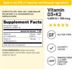 NatureWise Vitamin D3 4000IU + K2 MK-7 100mcg Supplement, 30 Softgels - Image 5