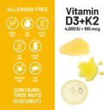 NatureWise Vitamin D3 4000IU + K2 MK-7 100mcg Supplement, 30 Softgels - Image 7