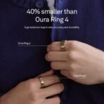 Oura Ring 5 Smart Wearable - Gold - Size 8 - Fitness & Sleep Tracker - Image 3