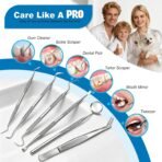 G.CATACC Dental Pick Tools, Plaque Tartar Remover for Teeth Cleaning Kit - Image 5