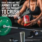 BSN Amino X Recovery Powder with BCAAs, Fruit Punch, 70 Servings - Image 6