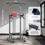 RELIFE REBUILD YOUR LIFE Pull Up Bar Free Standing Power Tower for Home Gym - Image 7