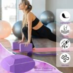 Wettarn 15 Pack Yoga Blocks and Straps Set for Stretching - Image 3