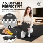 bemaxx Gym Mats Set - EVA Interlocking Foam Floor Tiles Workout Mat Puzzle - Image 4