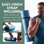 Gaiam Thick Yoga Mat, Exercise & Fitness Mat with Easy-Cinch Carrying Strap - Image 8