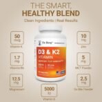 Dr. Berg 7-in-1 Vitamin D3 K2 5000 IU | Naturally Derived D3 | 4X Lab-Tested & Verified | High Absorption Formula | K2 D3 Vitamin Supplement | 60 Capsules - Image 4