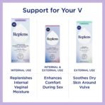 Replens Long-Lasting Feminine Moisturizer, 8 Count | Pre-Filled Applicators, Relieves Vaginal Dryness for Up to 3 Days, Fragrance Free, Convenient Less Mess, Hormone-Free - Image 6