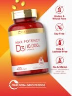Carlyle Vitamin D3 10000 IU (250 mcg) | 400 Softgels - Image 4