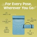 Retrospec Solana Yoga Mat 1" Thick w/Nylon Strap for Men & Women - Non Slip Exercise Mat for Home Yoga, Pilates, Stretching, Floor & Fitness Workouts - Image 4