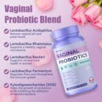 Vaginal Probiotics for Women Female,Promotes Ph Balance,Healthy Vaginal Odor & Flora,Urinary Tract Health with Prebiotics & Lactobacillus Probiotic Blend 30 Billion CFU,60 Capsules - Image 4