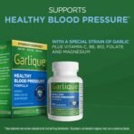 Garlique Garlic Extract Supplement, Healthy Blood Pressure Formula, Odorless & Vegan, 60 Caplets - Image 3