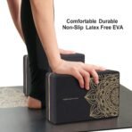 nuveti Non-Slip & High Density Yoga Block set of 2 for Pilates 9"x6"x3" - Image 4