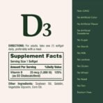 Nature's Bounty Vitamin D3 1000 IU Softgels, 350 Count - Image 5