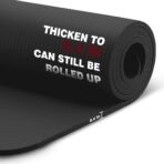 KEEP Extra Thick NBR Yoga Mat for Women & Men, 10mm Thick, 72”x32” Large Exercise Mat with Non-Slip Workout Mat for Yoga, Pilates, Stretching, Meditation – Wide & Cushioned Fitness Mat - Image 3