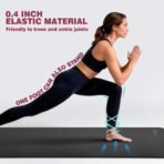 KEEP Extra Thick NBR Yoga Mat for Women & Men, 10mm Thick, 72”x32” Large Exercise Mat with Non-Slip Workout Mat for Yoga, Pilates, Stretching, Meditation – Wide & Cushioned Fitness Mat - Image 4