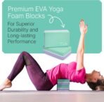 Yoga Blocks 2 Pack with Strap and Guide – Soft Non-Slip EVA Foam Blocks - Image 4