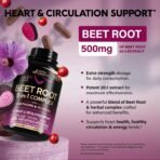 Beet Root Capsules - Healthy Blood Pressure Support Supplement - Image 4