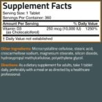 Bronson Vitamin D3 10,000 IU (250 mcg) Immune & Muscle Support, 360 Tablets - Image 6