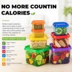FIXBODY 7PCS Portion Control Containers, Color-Coded Labeled, 21 Day Lose Weight System (Use Guide, 21 Day Tracker and Recipe Ebook Include) - Image 3