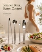 4-Pc Portion Control Flatware, Long Handle 304 Steel, Gift-Ready PP Case - Image 2