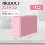 9"x6"x3" Yoga Blocks, Soft Non-Slip Surface Premium Foam Blocks, Supportive, Lightweight, Odor Resistant, Yoga Accessories for Pilates Meditation General Fitness Stretching Toning - Image 2